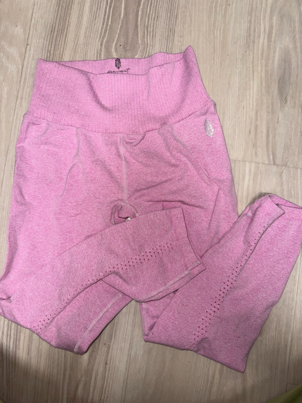 FP Movement by Free People Heathered Pink Seamless Leggings